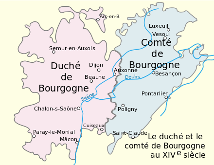 carte duché bourgogne